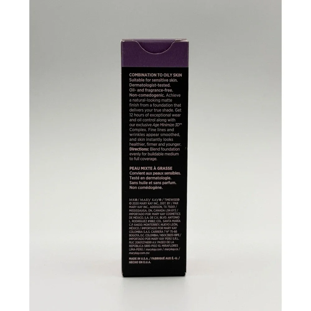 Mary Kay TimeWise Matte 3D Foundation Combination To Oily Skin Bronze C 160 New